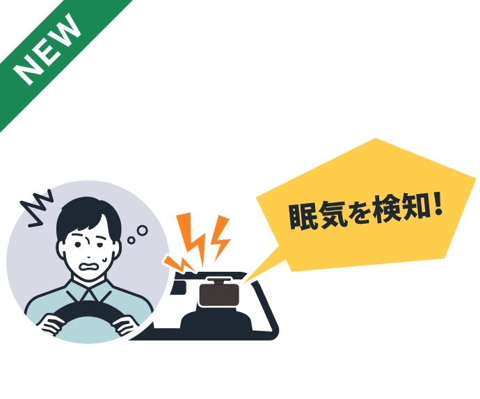 AIドライブレコーダー Dr.ライセンス 眠気検知
